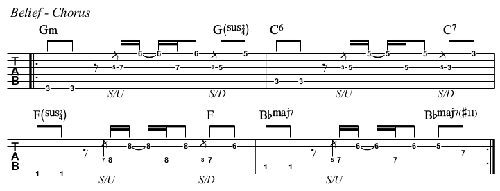 Belief TAB, chorus.