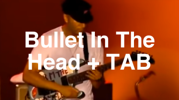 Bullet In The Head TAB lesson.