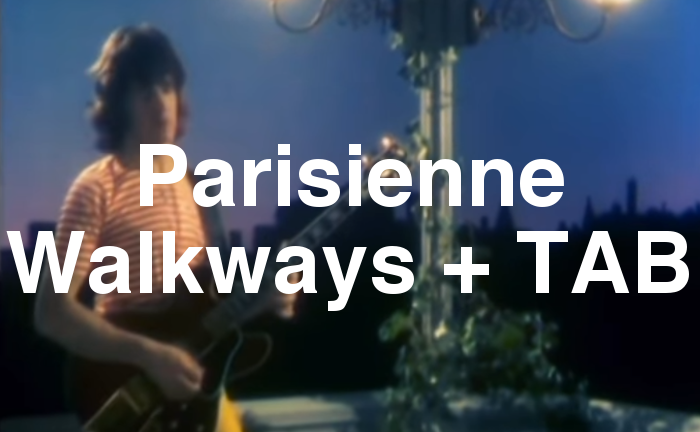 Parisienne Walkways TAB lesson.