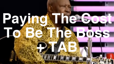 Paying The Cost To Be The Boss TAB lesson.