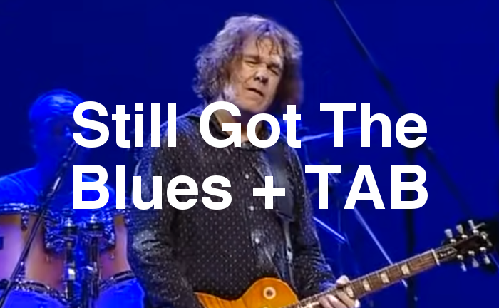 Still Got The Blues TAB lesson.