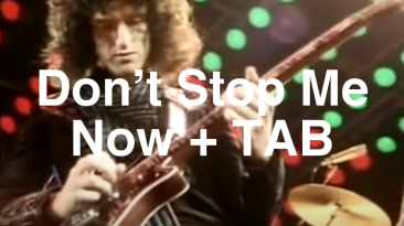 Don’t Stop Me Now Guitar Lesson + TAB