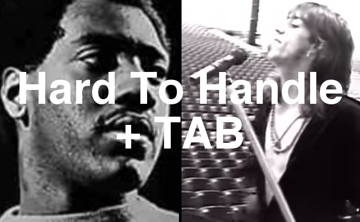 Hard To Handle Guitar Lesson + TAB