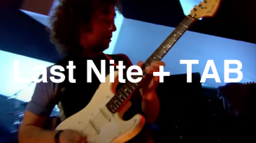 Last Nite Guitar Lesson + TAB