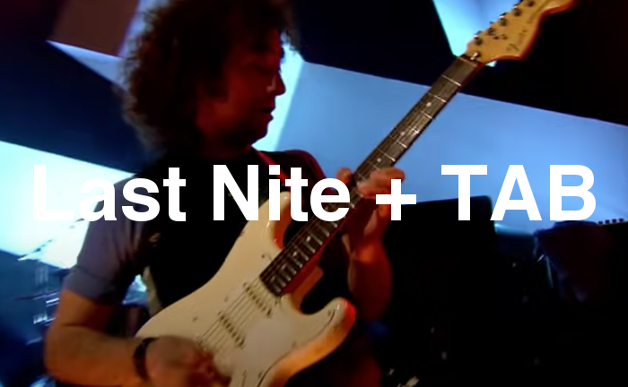 Last Nite Guitar Lesson + TAB