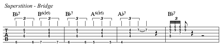Superstition TAB, bridge.