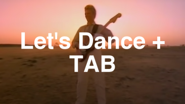Let's Dance Guitar Lesson + TAB