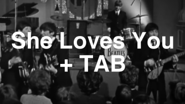 She Loves You Guitar Lesson + TAB