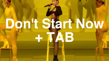 Don't Start Now Guitar Lesson + TAB