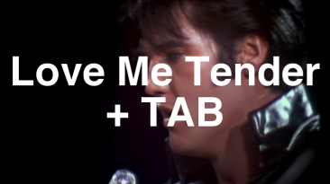 Love Me Tender Guitar Lesson + TAB
