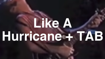 Like A Hurricane Guitar Lesson + TAB