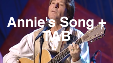 Annie's Song Guitar Lesson + TAB