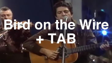 Bird on the Wire Guitar Lesson + TAB