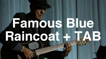 Famous Blue Raincoat Guitar Lesson + TAB