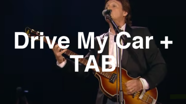 Drive My Car Guitar Lesson + TAB