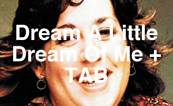 Dream A Little Dream Of Me TAB lesson.