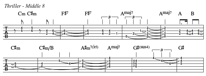 Thriller TAB, middle 8.