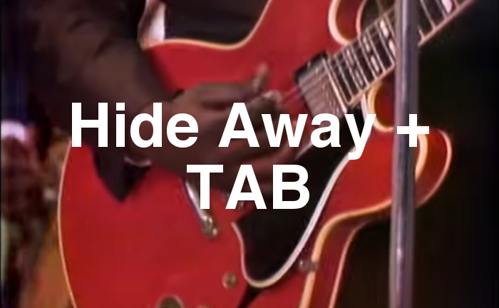 Hide Away TAB lesson.