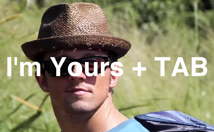 I'm Yours, TAB lesson.