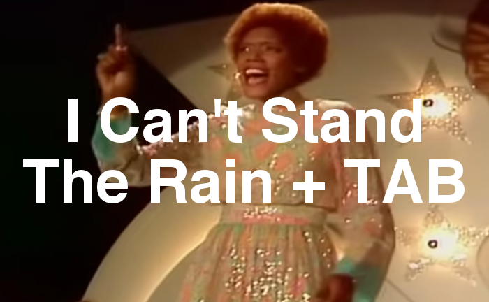 I Can't Stand The Rain TAB lesson.